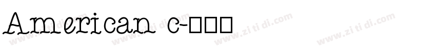 American c字体转换